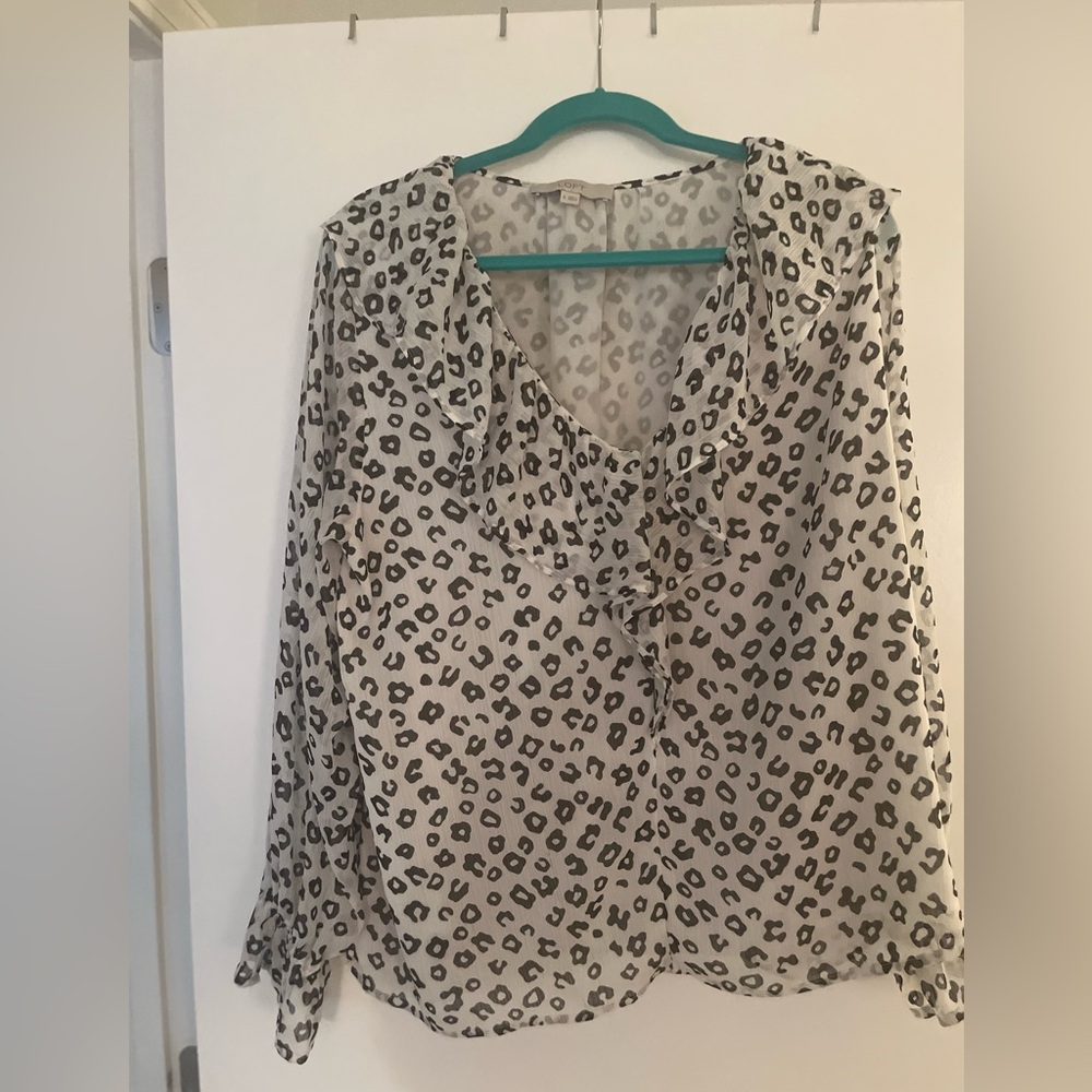 Loft leopard print shirt